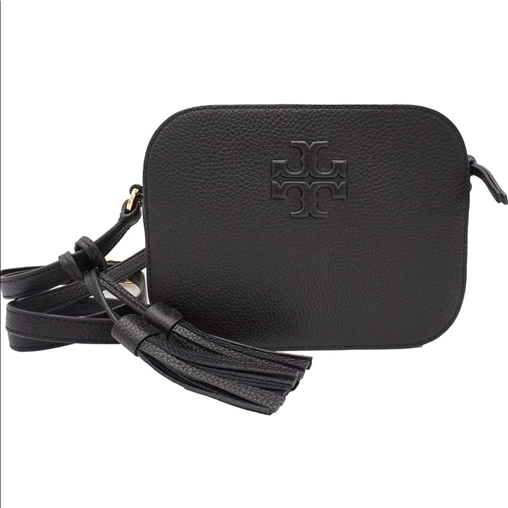 Tory Burch Thea Camera Crossbody Black Bag - Picture 2 of 12